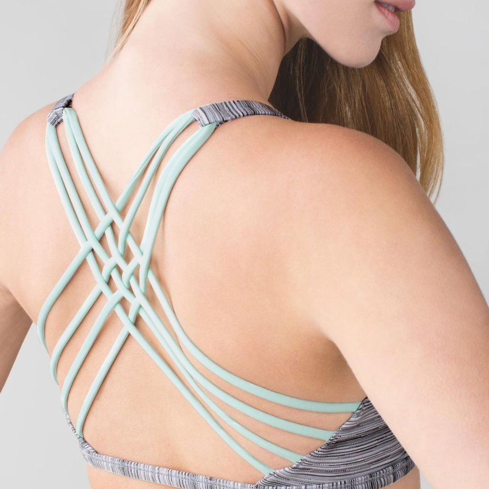 NWT Lululemon Free To Be Wild Bra - Cyber Stripe 6